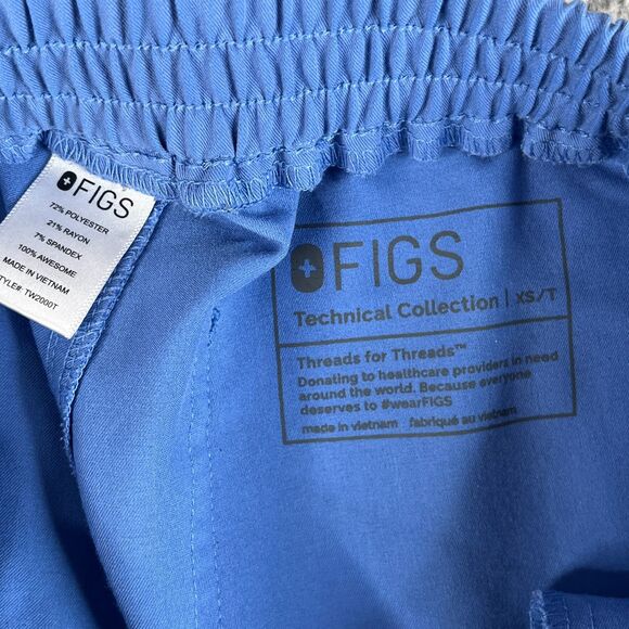 FIGS Technical Collection Scrub Bottom Womens XST Blue TW2000T Pants Hospital - Picture 5 of 10